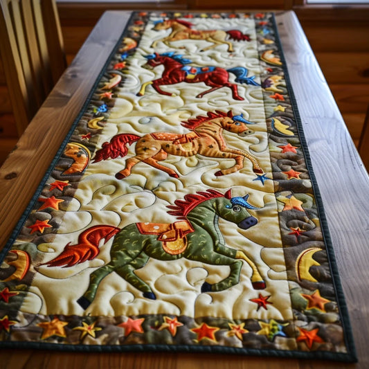 Horse TAI060324305 Quilted Table Runner