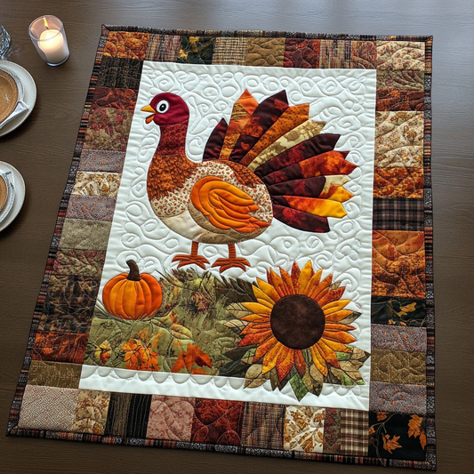 Autumn Turkey TAI041024381 Quilted Placemats