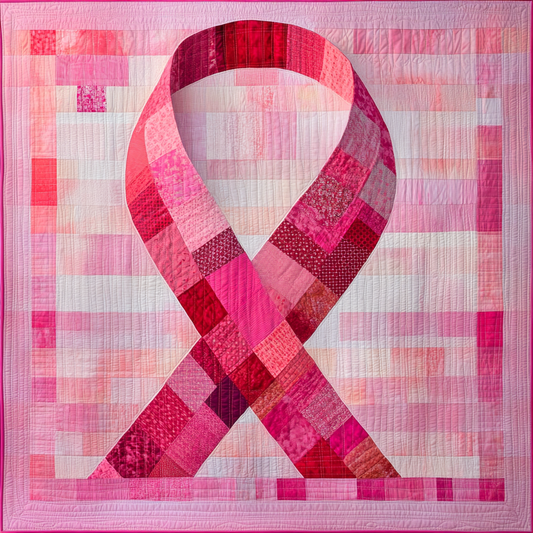 Breast Cancer Ribbon TAI101224121 Quilt Blanket