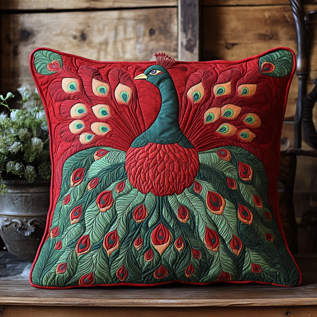 Peacock DAI230924147 Quilted Pillow Case