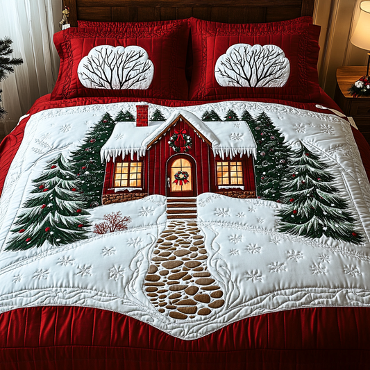 Christmas House TAI141124017 Quilt Bedding Set