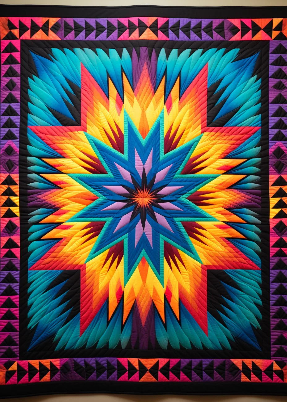 Vibrant Star BL9112366 Quilt Blanket