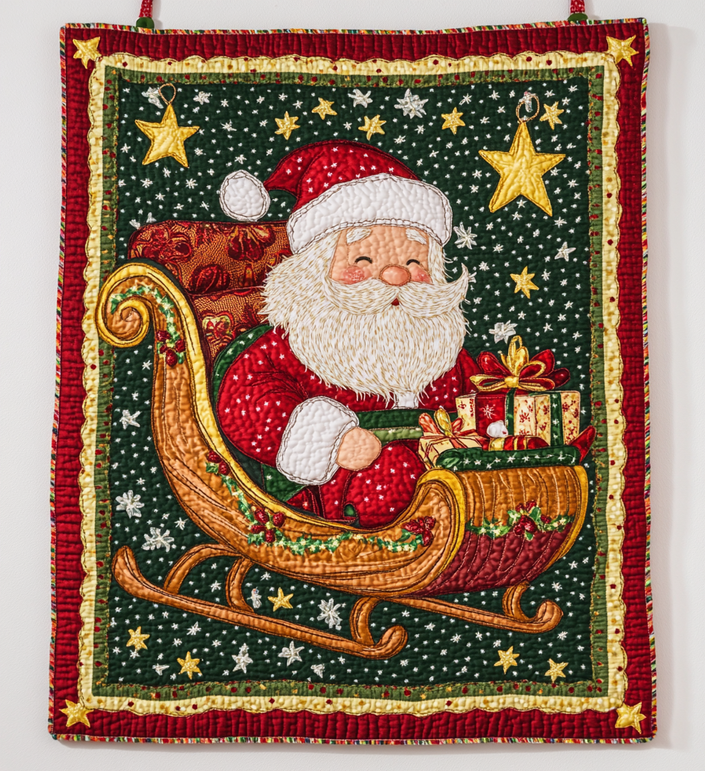 Santa Sleigh DAI201124423 Quilt Blanket