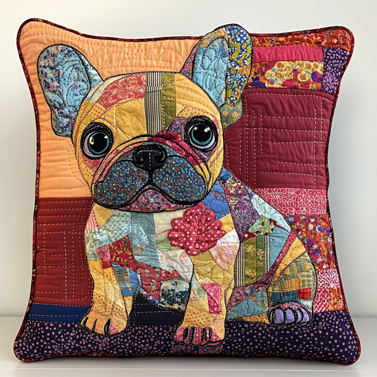 French Bulldog TAI181024440 Quilted Pillow Case