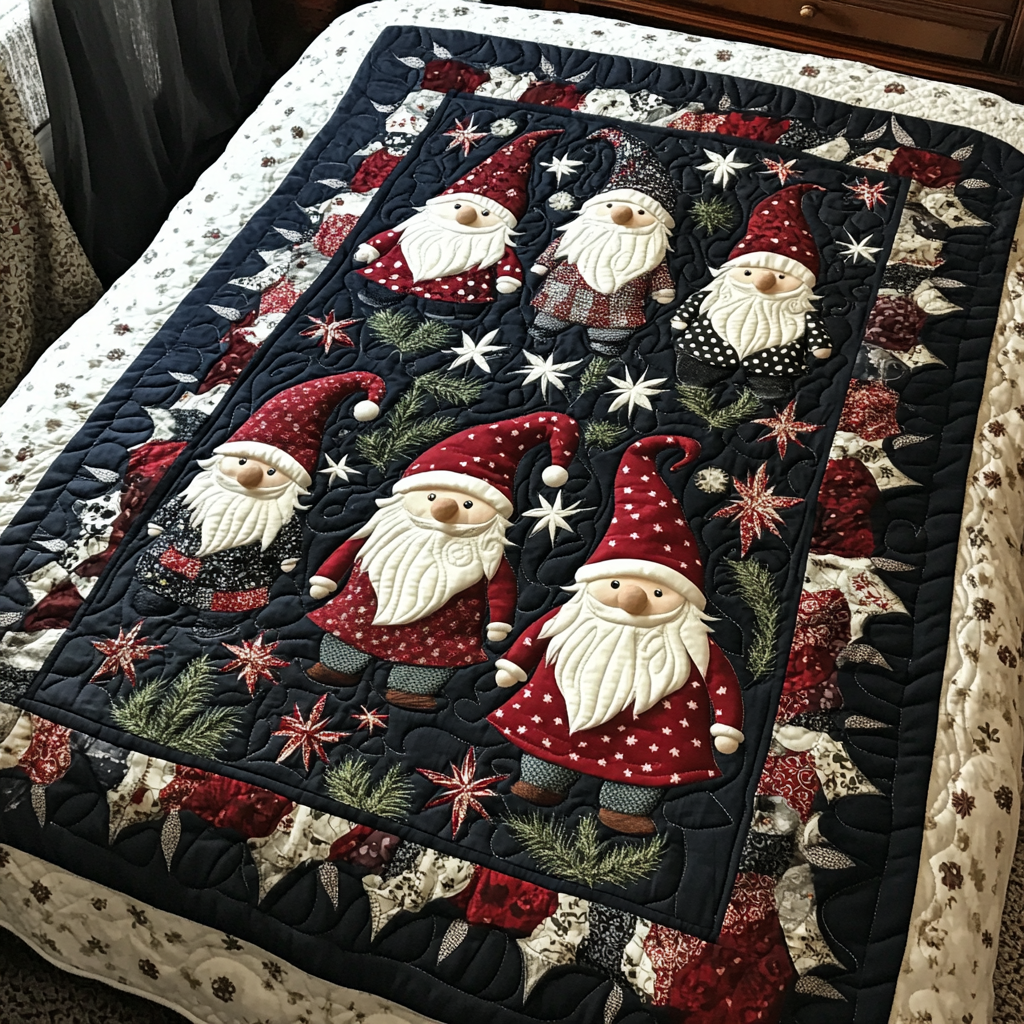 Christmas Gnome TAI260924036 Quilt Blanket