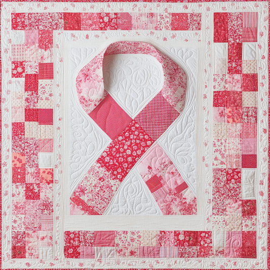 Breast Cancer Ribbon TAI101224146 Quilt Blanket