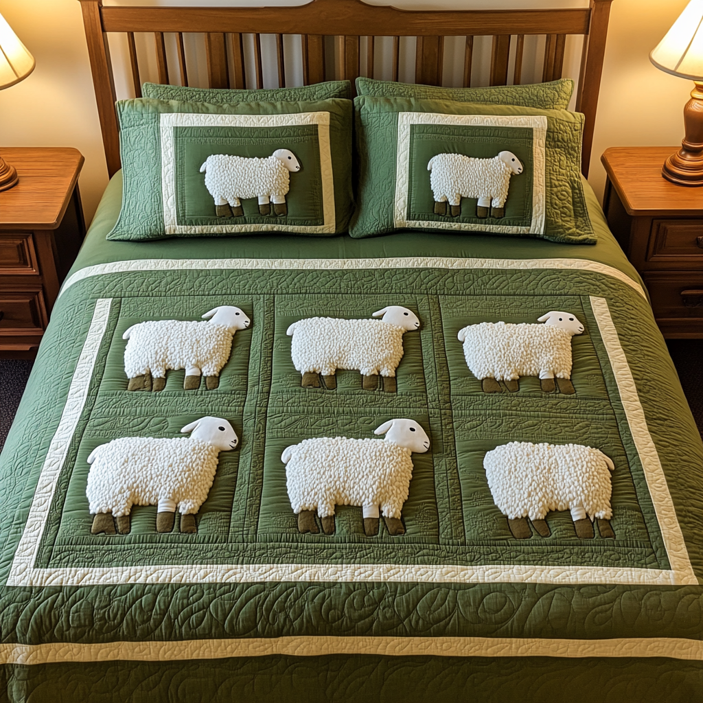 Sheep TAI111124148 Quilt Bedding Set