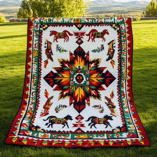 Native Horse TAI041024446 Quilt Blanket