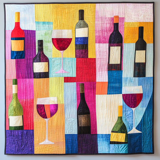 Wine Bottle DAI111124460 Quilt Blanket