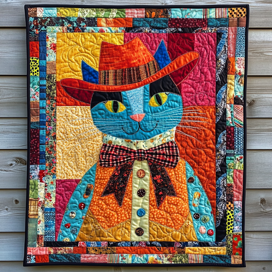 Cowboy Cat DAI241224369 Quilt Blanket