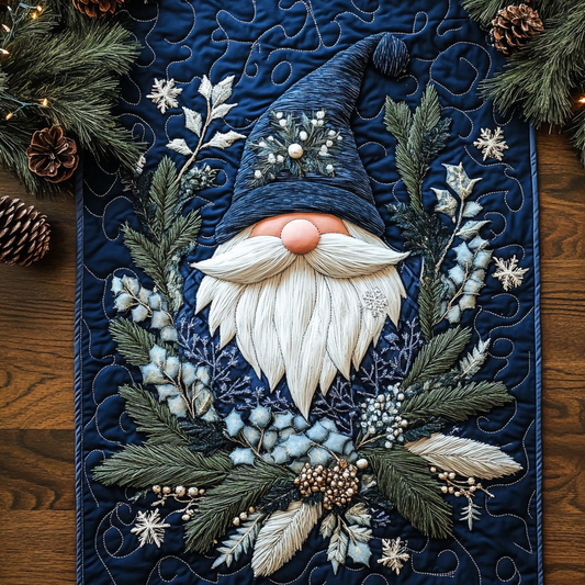 Christmas Gnome TAI141124251 Quilted Table Runner