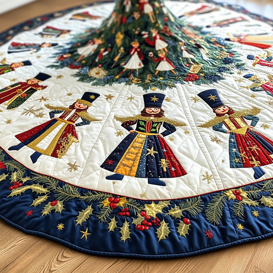 Christmas Nutcracker TAI021024265 Quilted Tree Skirt