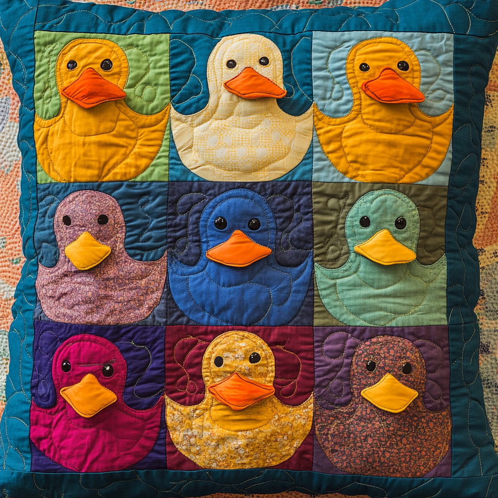 Duck DAI221024344 Quilted Pillow Case