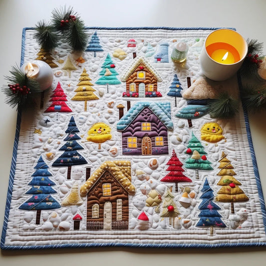 Christmas Village TAI261223168 Quilted Placemats