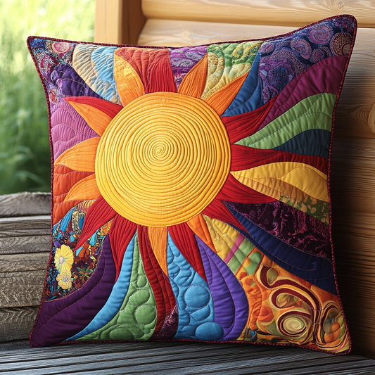 Hippie Sun TAI181024461 Quilted Pillow Case