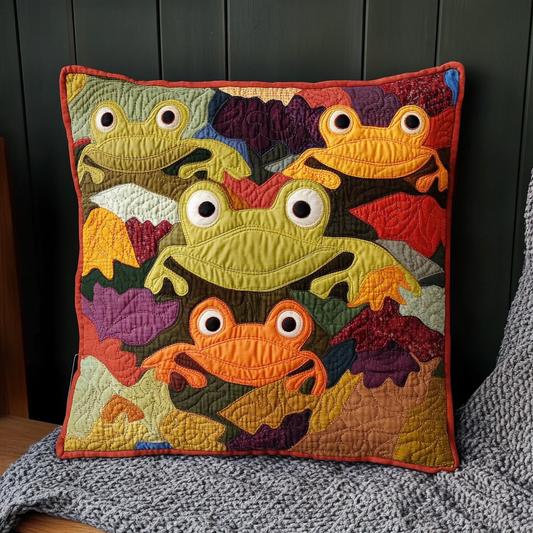 Frog DAI221024323 Quilted Pillow Case