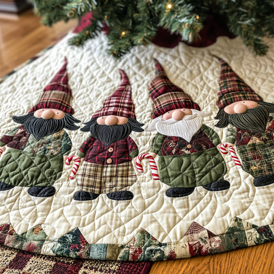 Christmas Gnome TAI041024103 Quilted Tree Skirt