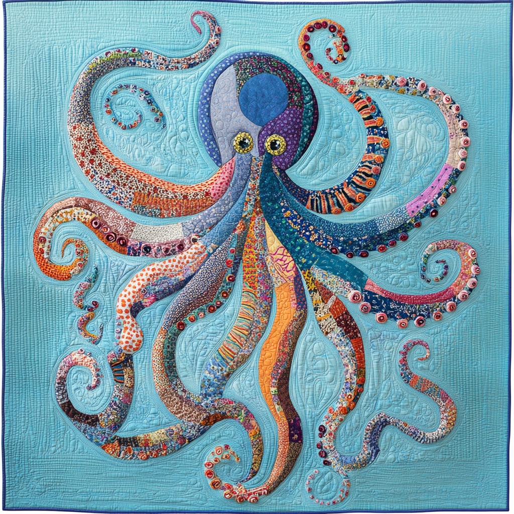 Octopus DAI040924211 Quilt Blanket