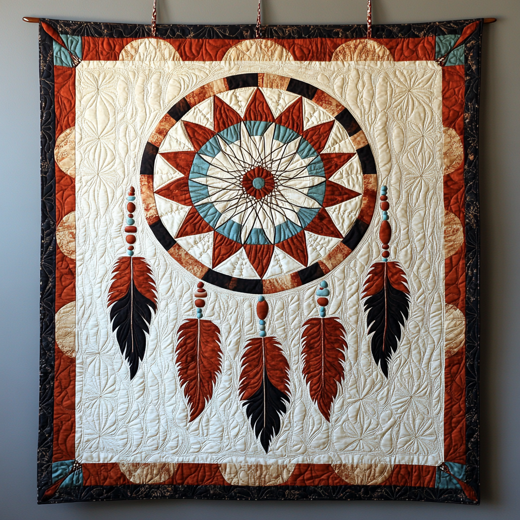 Native American Dreamcatcher DAI230924079 Quilt Blanket