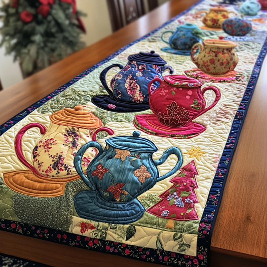 Teapot TAI041024286 Quilted Table Runner