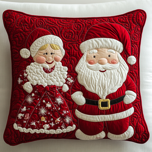 Mr And Mrs Claus DAI111124588 Quilted Pillow Case