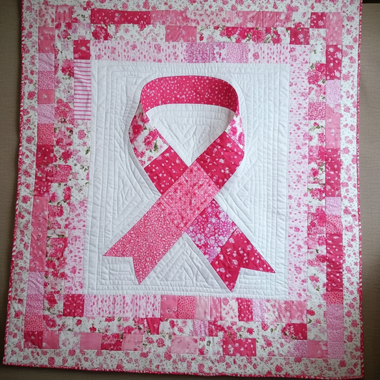 Breast Cancer Ribbon TAI101224142 Quilt Blanket