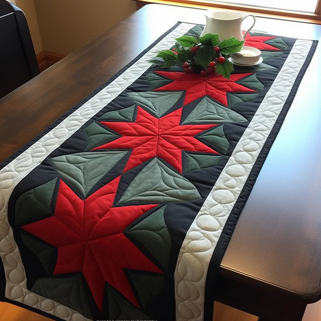 Christmas Star TAI24112319 Quilted Table Runner