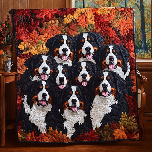 Bernese Mountain Dogs TAI111124248 Quilt Blanket