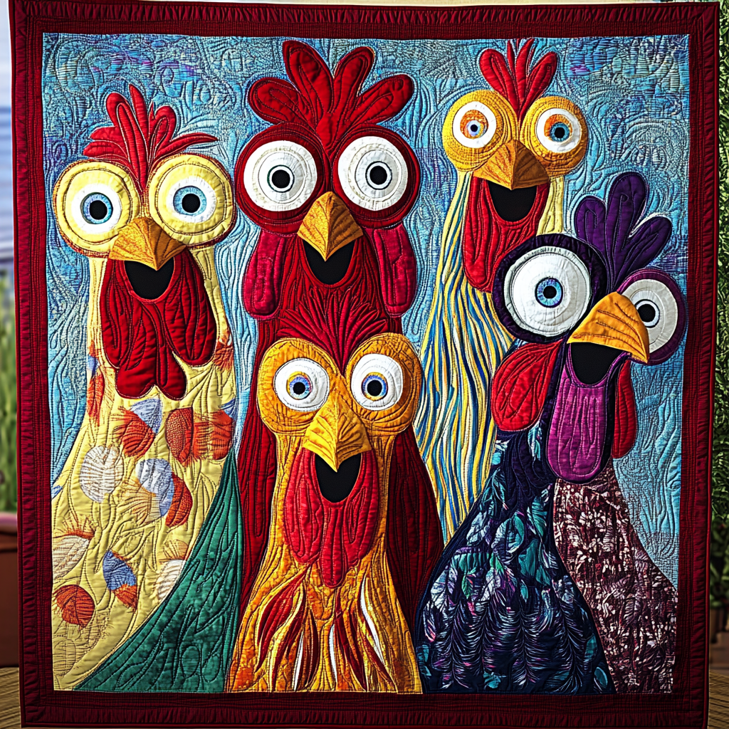 Chicken TAI141124479 Quilt Blanket