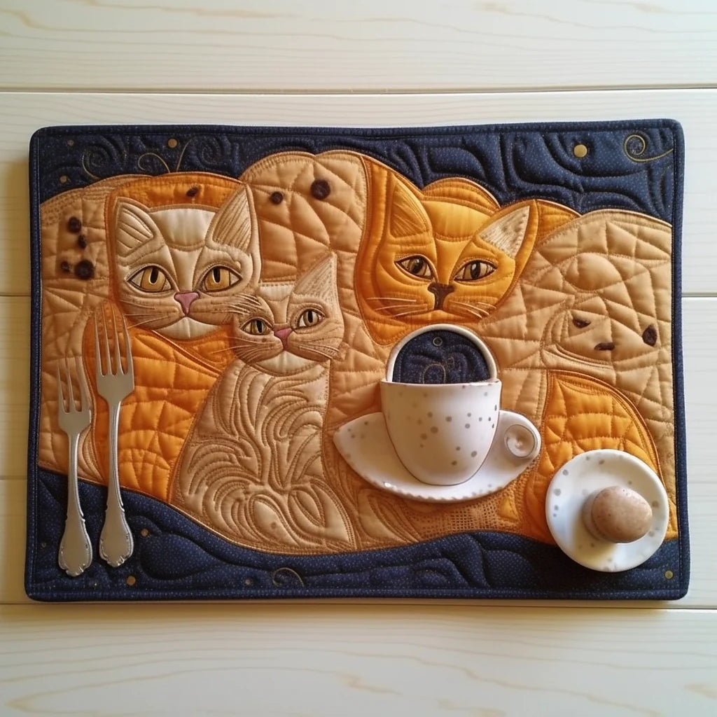 Cat TAI30112311 Quilted Placemats