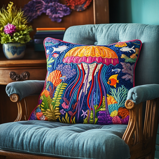 Jellyfish DAI171224140 Quilted Pillow Case