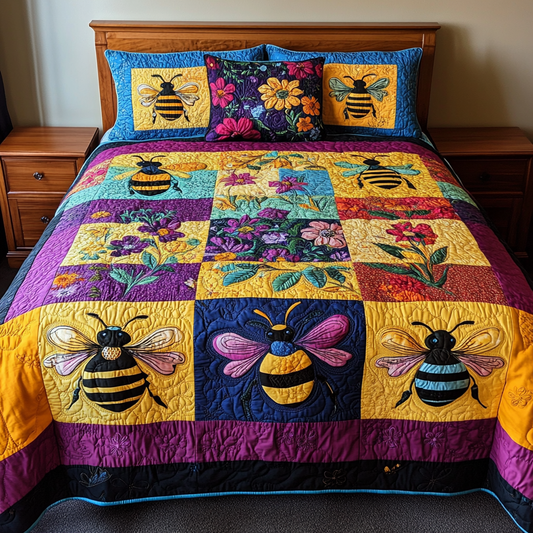 Bee TAI080824117 Quilt Bedding Set