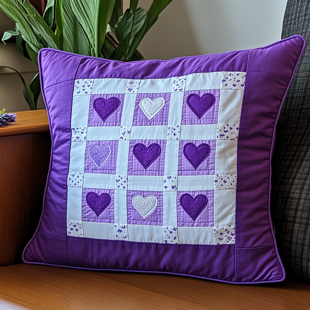 Heart DAI230924151 Quilted Pillow Case