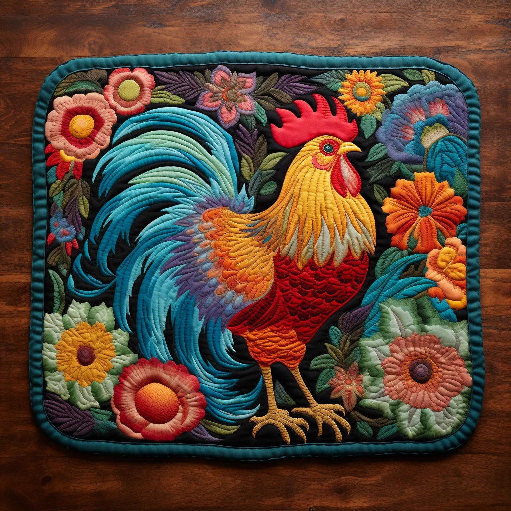 Rooster TAI07122352 Quilted Placemats