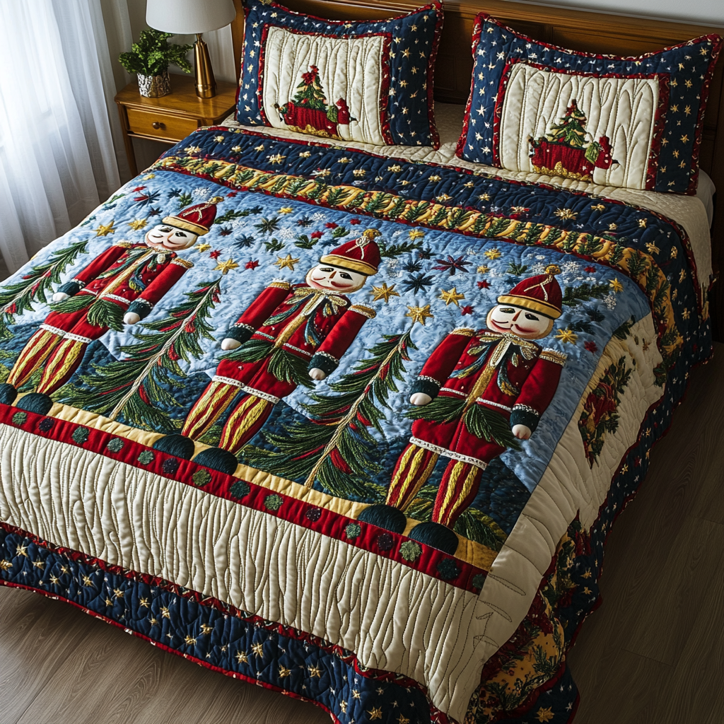 Christmas Nutcracker TAI181024179 Quilt Bedding Set