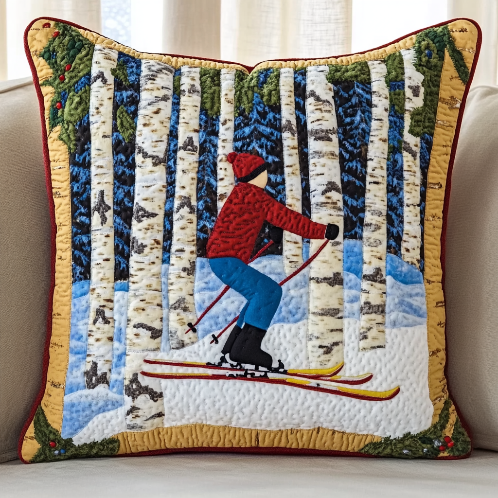 Ski DAI141124560 Quilted Pillow Case