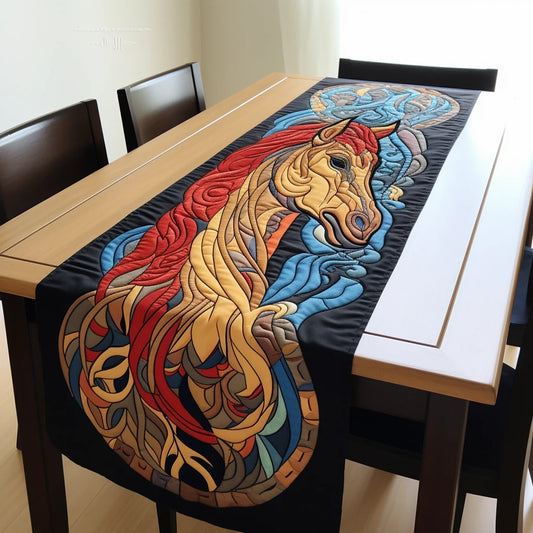 Horse TAI221223157 Quilted Table Runner