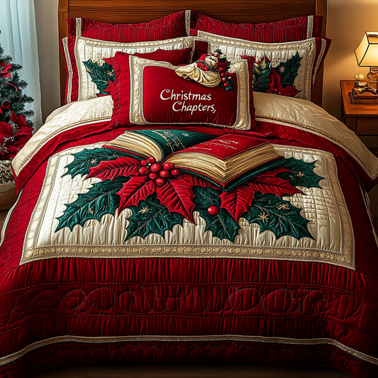 Christmas Book TAI101224488 Quilt Bedding Set