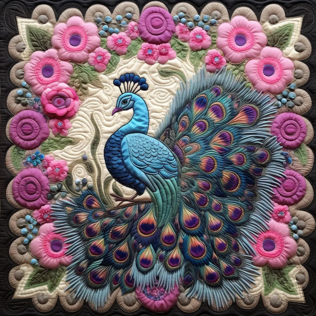 Peacock TAI260224052 Quilt Blanket