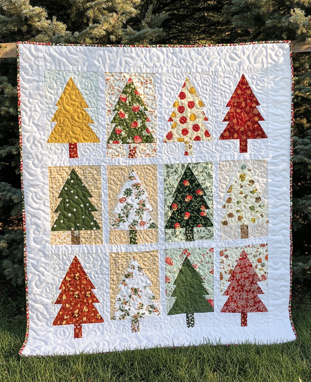 Christmas Tree TAI040924275 Quilt Blanket