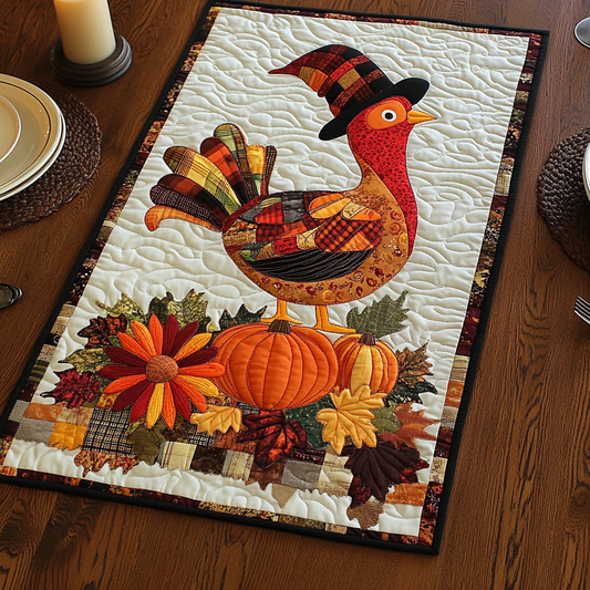 Autumn Turkey TAI041024353 Quilted Table Runner