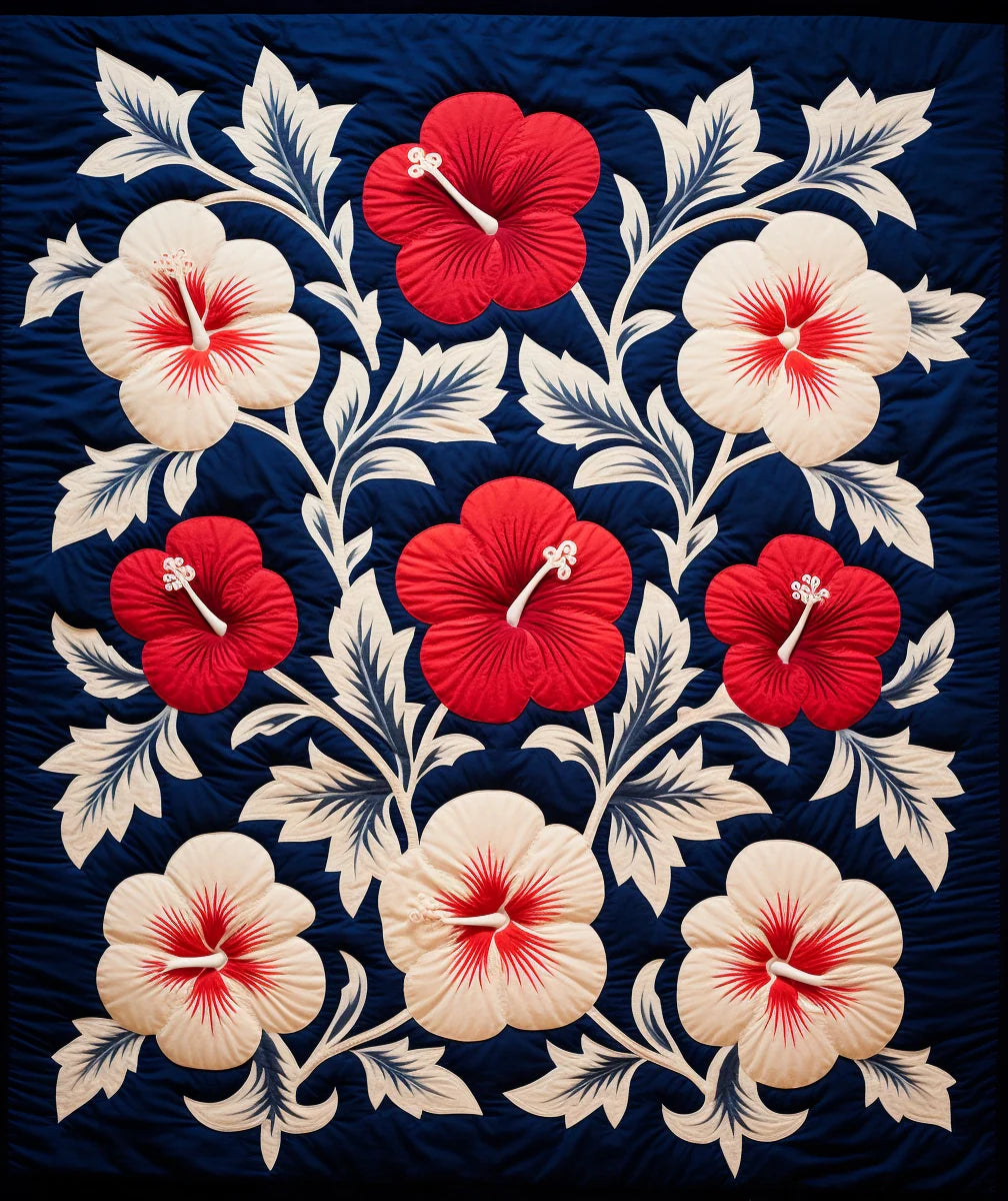 Hibiscus Flower BL911232 Quilt Blanket