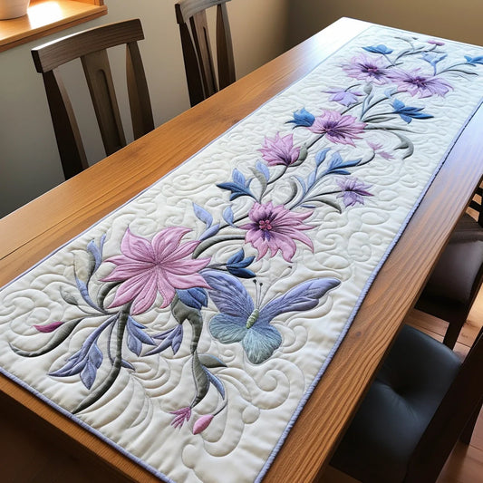 Flower TAI24112304 Quilted Table Runner