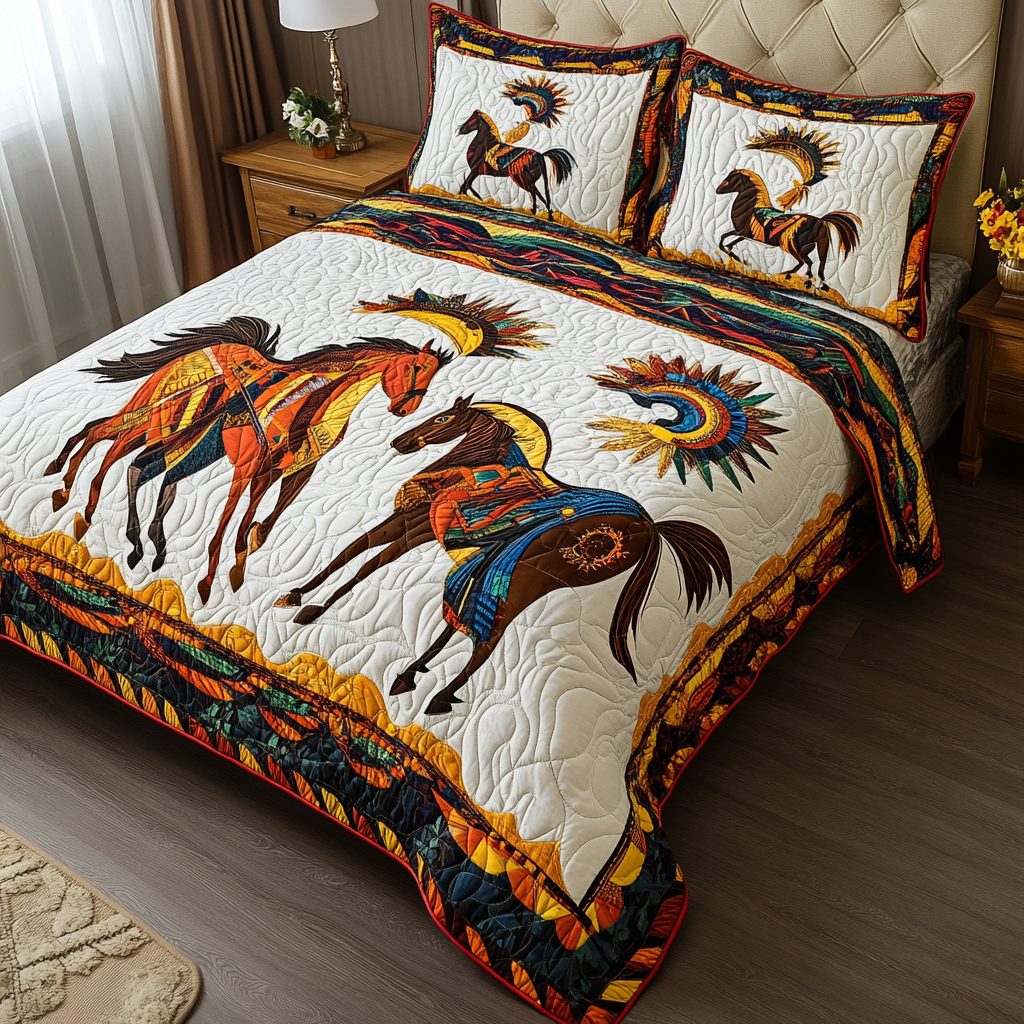 Native Horse TAI080824077 Quilt Bedding Set