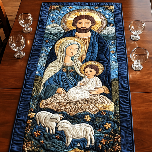 Nativity TAI111124324 Quilted Table Runner