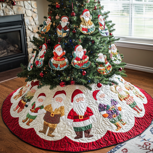 Christmas Santa DAI090924049 Quilted Tree Skirt