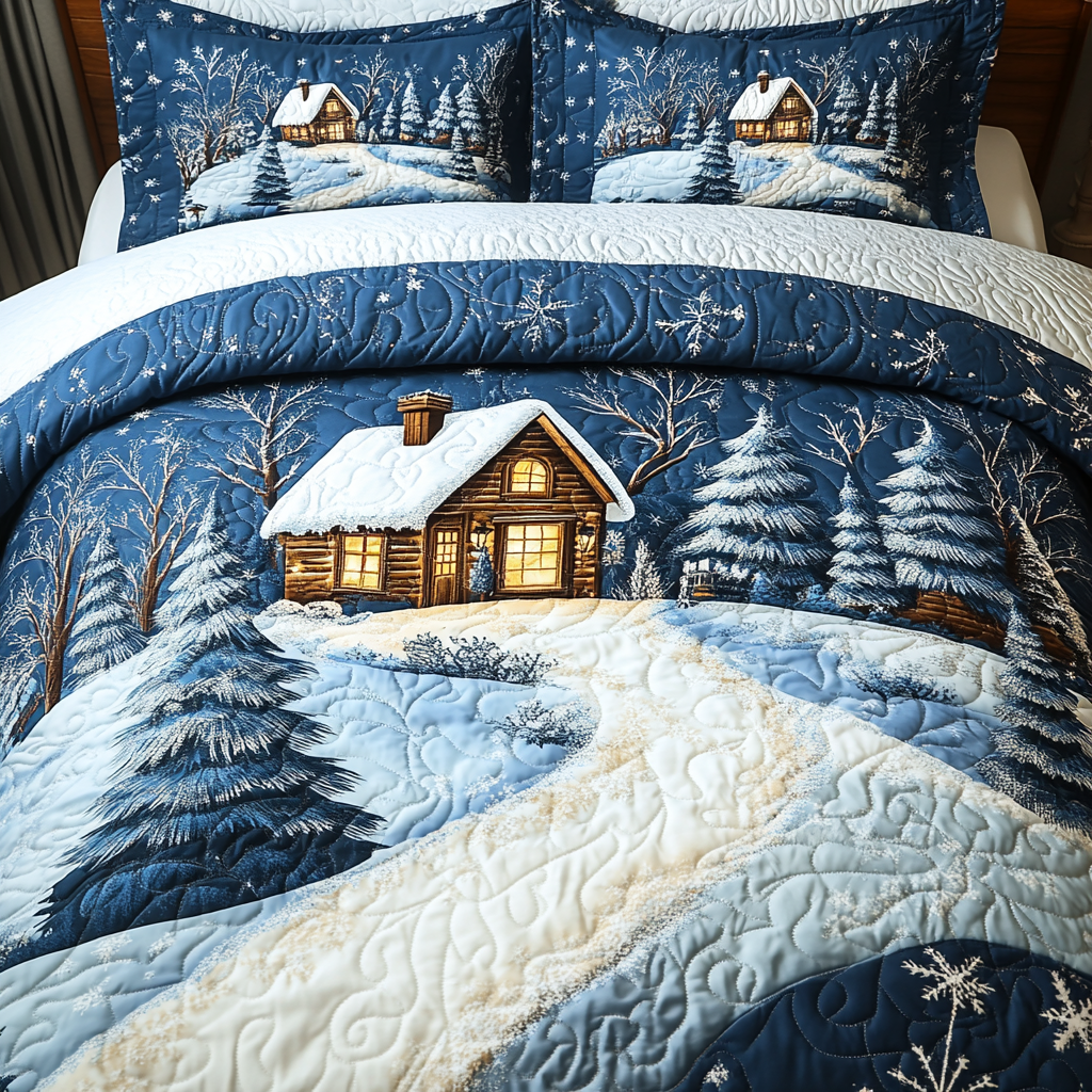 Snowy Landscape TAI201124077 Quilt Bedding Set