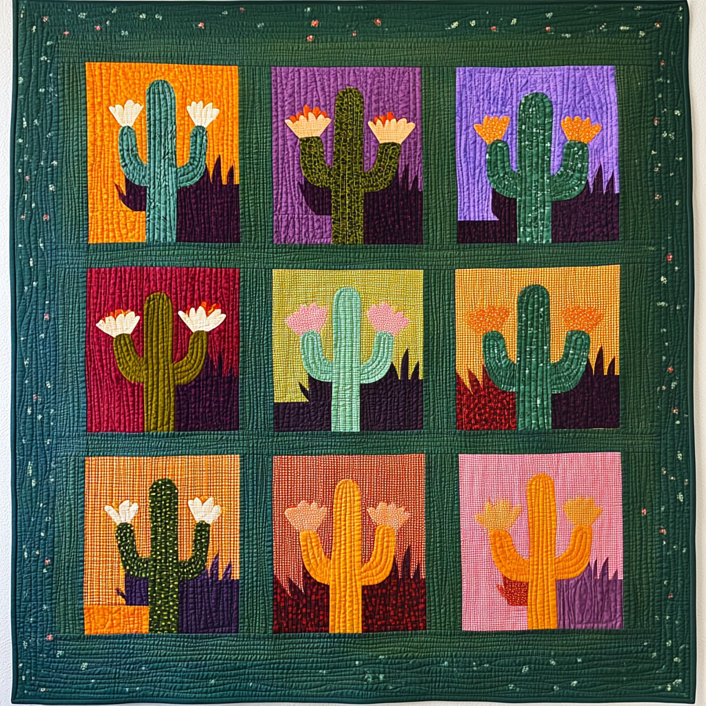 Cactus DAI010824095 Quilt Blanket