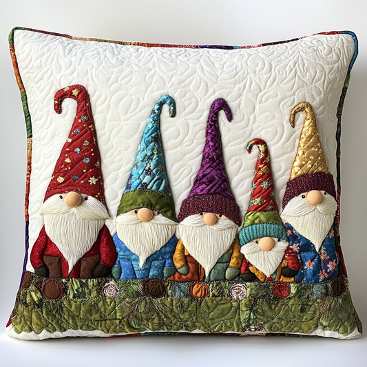 Christmas Gnome TAI181024407 Quilted Pillow Case