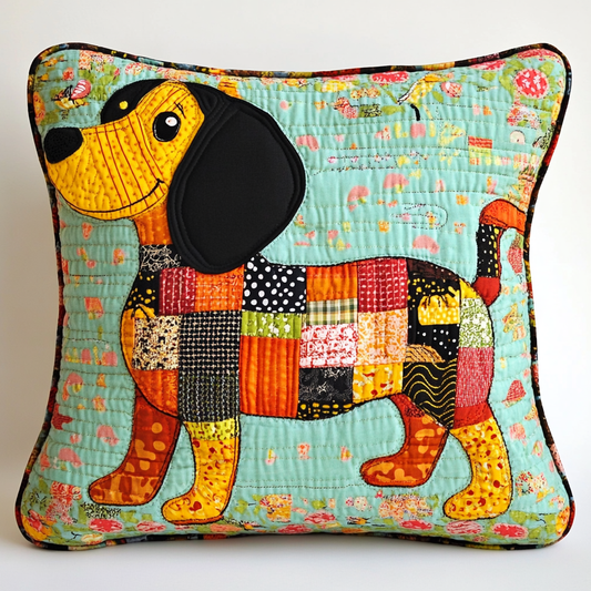 Dachshund TAI130824291 Quilted Pillow Case